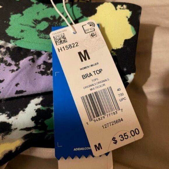 Adidas Floral Bra Top multicolored M - Picture 7 of 7